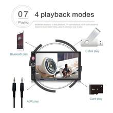 Auto Estereo De Pantalla Doble Din Control Volante & Camara - A - Ver 7