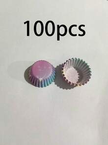 50个/100个/200个/500个/800个星空/渐变迷你纸杯蛋糕衬垫，2.5厘米不粘烘焙杯，小型纸杯，烘焙模具内衬，理想的厨房配件，烘焙必备品 - 彩色 - 查看 19