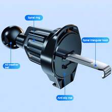 1个高品质重力车载手机支架，通用型空调出风口安装式智能手机支架 - 出風口 - 查看 3