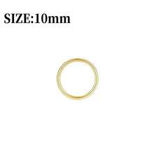 金鼻环 - 超细18号（6mm/8mm/10mm/12mm）鼻环 - 女士小巧18K镀金鼻部穿孔饰品 - 手工鼻环 - 可直接作为礼物赠送，适用于鼻孔、鼻中隔、耳软骨、耳廓、耳屏、耳廓、唇部、耳垂等部位的穿孔，316L不锈钢铰链式无缝耳环 - 彩色 - 查看 15