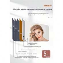 Espejo Redondo con Luz LED, 3 Tonos de Luz (Fría, Cálida, Neutra) Atenuable, Control Táctil, para Montaje en Pared en Baño o Tocador, 60 cm - Blanco - Ver 5