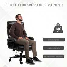 Office Chair, Executive Chair, Gaming Chair, Height-Adjustable, Ergonomic, With Rocker Function, Heavy Padding, Load Capacity Up To 180 Kg - Brown - View 5