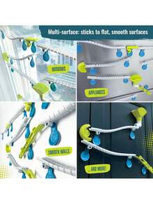 Thames & Kosmos Gecko Run - Juego de iniciación de mármol, Ganador del Juguete del año, 63 Piezas, Pistas Flexibles, configuración rápida, sin ensuciar, Almohadillas para Orejas Nano-Adhesivas sin,40994852 - Multicolor - Ver 5