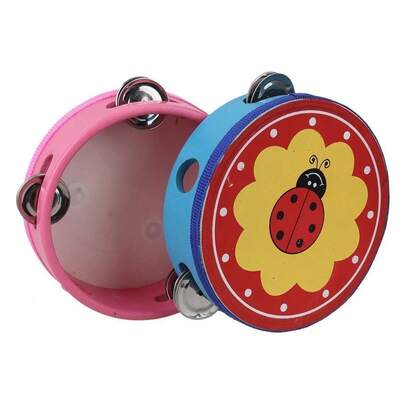 OISE ART STORE Tamburello Tamburo Colorato Gioco Giocattolo Musicale Musica Bambini -