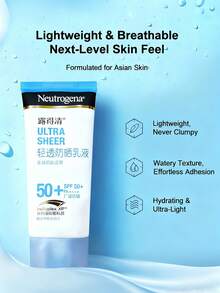 Neutrogena 露得清轻盈面部及身体防晒乳液，提供广谱紫外线防护 - 80ml - 查看 1