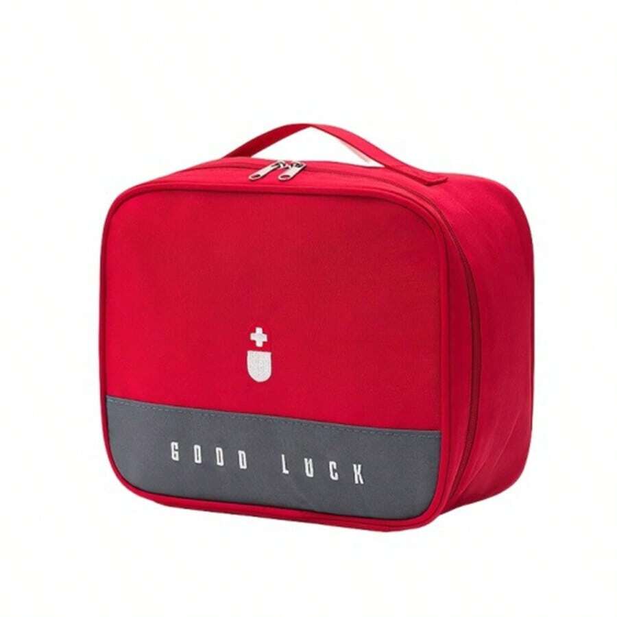 Medicine Storage Bag Within A Bag | Zipper Design + Waterproof Material, Suitable For Both Home And Travel, Providing Peace Of Mind For Medicine Storage! Say Goodbye To A Cluttered Medicine Cabinet! Adaptable To Various Scenarios. - Đỏ - Xem 1