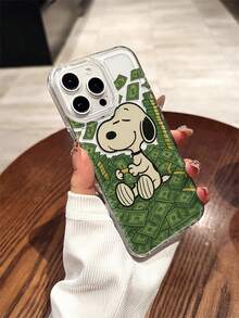 SNOOPY A Cartoon Anime  Transparent Space Phone Case, Made Of Tpu Material, Can Be Given As A Holiday Gift. It Is Suitable For Apple Phones, And The New Model Is Suitable For Protecting IPhone13/14/15/16/17Pro Max/Galaxy Models - 無色 - 查看 2