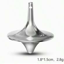 1个锌合金旋转陀螺，高级精致完美平衡桌面旋转器，适用于办公室和各种活动 - 彩色 - 查看 14