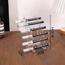 Pen Display Stand Pen Holder Clear Pen Stand Rack Organizer Nail Brush Holder Stand For Make Up Brush - Multicolor - View 3