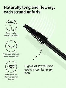 1 Stück 10ml Clinique High Impact Mascara, intensive schwarze Formel mit mehrdimensionalem Bürstchen zum Verlängern, Volumisieren und Definieren der Wimpern, verschmier- und abriebfest, geeignet für Pendeln, Dates und Partys - Hochsensorische voluminöse Mascara (intensives Schwarz) 10 ml - Übersicht 3