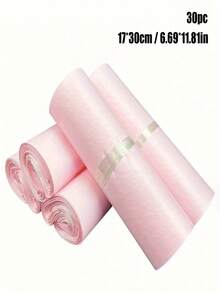 30个/袋 粉色飞机图案纸盒快递袋，服装包装快递袋，电商物流快递包装袋，自粘式快递袋 - 粉色 - 查看 7