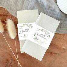 50pcs/Pack Vintage Joyful Teardrop Decorative Handkerchief Clips, Convenient Finishing, Suitable For Wedding Ceremony - Retro Church Handkerchief - Wedding Creativity - Wild Flowers - 1-50pcs - View 5