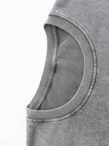 180g Washed Short Sleeved Shirt,  And Fashionable Men's Casual, Tito's Handmade Vodka Austin Texas Printed Pattern T-Shirt For Spring And Summer, Suitable For Daily Outdoor Wear - Màu Xám nhạt - Xem 5