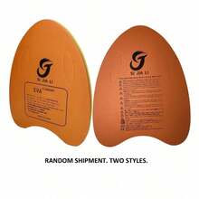 1pc A-Shaped Eva Foam Anti-Skid Swimming Board For  And Effective Training - Embossed For Men And Women - 黃+橙色 - 查看 5