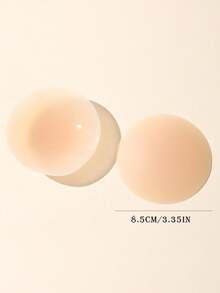 1/2 Set Of Ladies' Summer Ultra-Thin Nipple Covers, Invisible Bra, Ladies' Underwear, Strapless Bra, Sticky Breast Pad, Anti-Protrusion, Anti-Leak, Business Trip, Travel, Beach, Vacation, Swimsuit, Dress, Wedding Dress - Multicolor - View 9