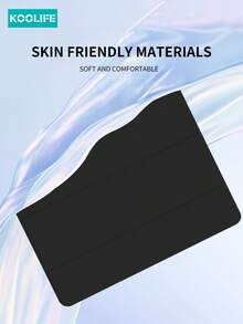 Koolife 1pc Quadrangular Anti-Drop Tri-Fold Tablet Protective Case, Auto Wake/Sleep, Pencil Slot, Minimalist/Casual/ Compatible With Ipad 10th Gen 10.9", IPad 10.2" 7/8/9th Gen, IPad Air 1/2/3/4/5 10.9", IPad Pro 11" 18/20/21/22, IPad Pro 12.9" 18/20/21/22, IPad Mini 4/5/6 - Black - View 2