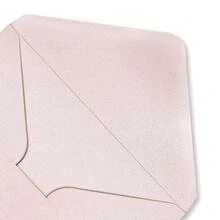 50pcs Pearl Envelopes Slight Shimmering Wedding Envelopes, 5.4 X 7.7 Inches Perfect For 5 X 7 Inch Wedding Invitation Cards Graduation Birthday Greeting Cards Thank You Cards (Pearl Blush Pink) - Hồng ngọc trai - Xem 5