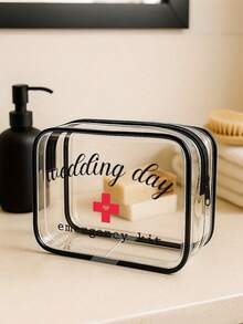 新娘周末旅行包 | 新娘送礼会礼物 | 小型化妆包 伴娘礼物 送给闺蜜 | 女士旅行洗漱包 | 沙滩包必备 | 可爱女士手提包 化妆包 化妆品收纳包 化妆品收纳袋 透明化妆包 洗漱包 旅行洗漱包 度假必备 旅行礼物 女士 - 彩色 - 查看 4