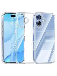 Ultra-Thin Soft Transparent Phone Protective Case, Compatible With IPhone 17 Pro Max, 17 Air, Apple 17, 16 Pro Max/16 Pro/16, 15 Pro Max, 15 Pro, 15, 14 Pro Max, 14 Pros, 14, 13 Pro Max, 13, 13 Pro, 12, 12 Pro Max, 12, 11 Pro, X11, 11, Pros 16/15/14 Plus, 13, 12 Mini, Xs Max, XR, Xs/X, 7/8 Anti-Drop Phone Cover - Clear - View 3