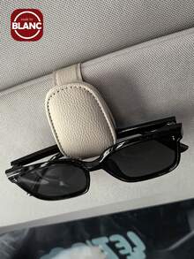 1 件通用汽车遮阳板眼镜夹，PVC 材质，汽车眼镜架，内饰配件，眼镜收纳架 - 彩色 - 查看 2