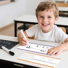 Double Sided Erasable Digital Number Line Cards, Addition And Subtraction Math Game Card, Math Learning Card, Math Learning Aid Tool For Home And School Classrooms, Mathematics Classroom Resource Education Tools - Multicolor - View 6