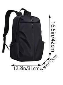 New Korean-Style Double-Shoulder Bag - Stylish Waterproof Technology Fabric, Large Capacity Student Schoolbag, Men's Business Casual Computer Bag - Multicolor - View 3