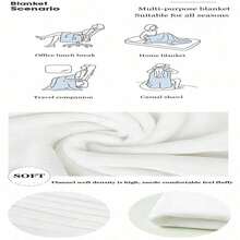 Plim Plim Flannel Blanket Throw Blanket For Sofa Luxury Home Interior Home And Decoration  Blankets & Throws Knitted Plaid - 黑色 - 查看 4