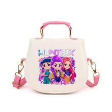 Kpop Demon Hunter Cartoon Anime Witch Girl Group Small PU Crossbody Bag, Fashion Print - Multicolor - View 7