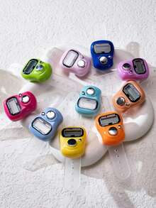 New Mini Electronic Counter Ring, Tasbih Style, Multiple Colors Available, Compact & Portable, Smooth Operation For Middle Eastern Ramadan Prayer Counting, Suitable For Ramadan Prayers, Exercise Counting, Knitting, Business Activities, Golf, Holiday Gifts, Etc. - White-regular - View 4