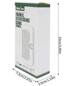 1把宠物美容刷 - 狗狗脱毛稀疏工具，去毛清洁梳 - 彩色 - 查看 2