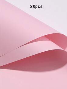 20pcs/Pack Waterproof Dual-Color English Floral Wrapping Paper, Flower Bouquet Packaging Material - 20PCS/Pack - View 23