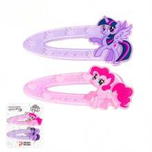 MY LITTLE PONY 2件套合作款卡通发夹套装，包含粉色小马、彩虹小马和可爱小马三种可爱造型，色彩鲜艳，忠实还原动画角色，做工精细，质感丰富，是女士的时尚配饰。 - 彩色 - 查看 14