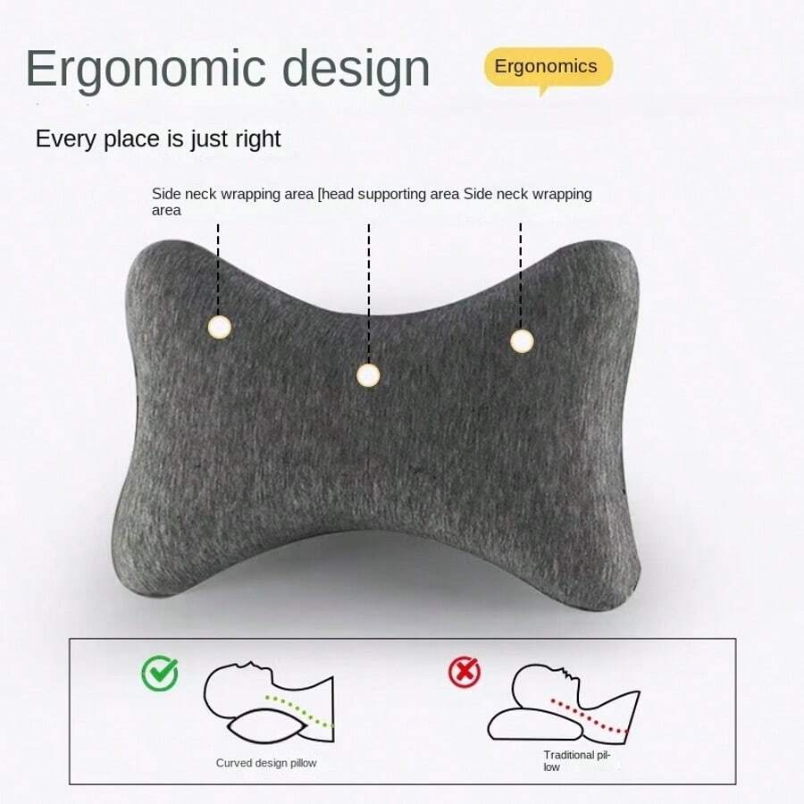 Car Headrest Car Cushion Pillow Car Neck Pillow Set Multicolor Four Seasons Universal Seat Pillow Lumbar - Multicolor - View 1