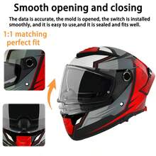 Helmet Visor For MT 28B/Thunder4,Stinger2,Thunder3 Pro,Thunder4 SV, Braker SV, Motorcycle Helmet Visor, Helmet Visor Accessories And Replacement Parts - A - View 2
