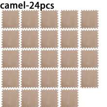 12/24PCS Interlocking Foam Floor Tiles, Available In Five Colours: White, Pink, Camel, Rose Red Or Grey - These Soft, Washable And Non-Slip EVA Floor Mats Are Suitable For Bedrooms, Living Rooms, Home Decor, Pet Areas And More. - 駝色 - 查看 6