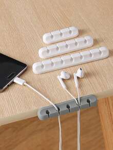 Desktop Cable Organizer, Phone Charging Cable & Data Cable Organizer, Cable Management Clip, Cable Tie, Cable Management Hub, Buckle - Multicolor - View 7