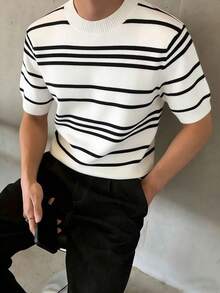 Áo thun nam tay ngắn màu trơn, kiểu dáng thường ngày, đa năng, phù hợp cho mặc hàng ngày và đi làm. - Nhiều màu - Xem 6
