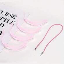 5件套眉形模板套装 - 可调节可穿戴式眉形器，含眉笔，适合眉毛修饰和化妆初学者，塑料眉形模板助您轻松打造完美眉形 - 彩色 - 查看 8