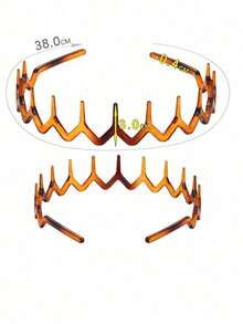 2pcs Ladies' Simple Basic Hair Hoop With Big Wavy Shape, Makeup Headband, Plastic Hair Hoop With Elegant Style, Hair Accessory Halloween,Hair Accessaries,Accessories,Hair Accessories For Women,Accesorios,Accessories Women, Hair Accessory, Hair Accessories Women, Hair Accessorie, Hair Tools, Beauty Accessories, Curly Hair Accessories - 彩色 - 查看 6