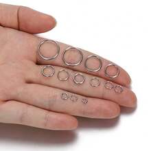 200pcs Stainless Steel Split Rings, Connector Accessories For DIY Jewelry Making Such As Bracelets, Necklaces, Earrings, Pendants - Stainless Steel Jump Ring - View 5