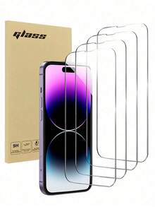 ZYSHI Tempered Mobile Phone Film 4pcs Tempered Glass Screen Protector For IPhone 15/15Pro/15Plus/15Promax/16/16PLUS/16PROMAX/17/17Air/17pro/17pro Max/17e Mother's Day Gift - 4pcs HD Glass - View 12