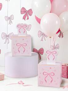 24pcs Pink Bow Gift Boxes, Cute Bow Gift Packaging Bags, Bow Themed Birthday Party Decorations, Birthday Holiday Party Gift Packaging Supplies, Wedding Bridal Shower Baby Shower Gender Reveal Decoration Supplies,Bow Decoration Favor Boxes,Ladies Party Gift Packaging Boxes, Kitchen Packaging Supplies, Party Favors - Bow - View 10