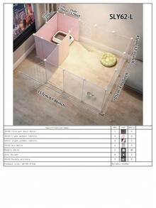 Easy Install Puppy Fence With Potty Area, Small Dog Fence, Indoor Pet Puppy Playpen - Multicolor - View 17