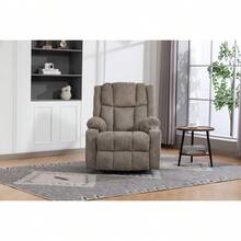 Recliner Parts - Light Brown + Velvet + Bedroom - View 11