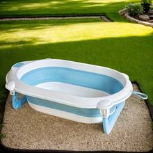 Magic Tool! Foldable Basin With Stand, Pet Bathing, Laundry, Storage, Zero Space Burden! - Grey - View 3