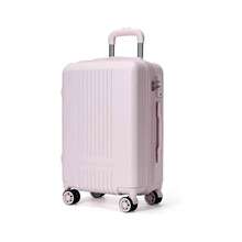 Maleta De Viaje Carry On 20 inch de Mano Cabina 10kg Rgida Doble Refuerzo Con * TSA Lock * Luggage suitcase Armored Travel CarryOn - Rosa - Rosa - Ver 11