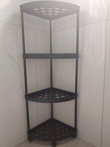 1个3/4/5层转角浴室置物架，大容量储物架，适用于浴室、阳台、厨房、客厅、玄关、酒店、卧室，是馈赠亲友的浴室配件佳品。 - 彩色 - 查看 19