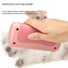 1把宠物美容刷 - 狗狗脱毛稀疏工具，去毛清洁梳 - 彩色 - 查看 3