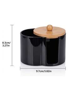 Bathroom Vanity Wet Wipes Storage Box With Cover, Includes Round Makeup Pads And Wet Wipes Rack; Bathroom Accessories Include Wet Wipes Storage Box, Round Makeup Pads, Toothpick Holders. - Multicolor - View 3