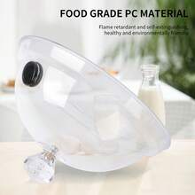 Home Smoking Dome Cover Kitchen Cooking Smoke Acrylic Hood Smoke Infuser Cloche Lid for Smoker Sprayer Plates Bowls - Blanco - Ver 8